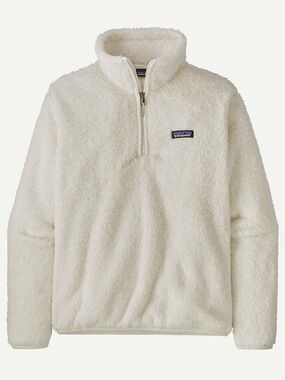 Patagonia White Fleece 1/4 Zip Pullover